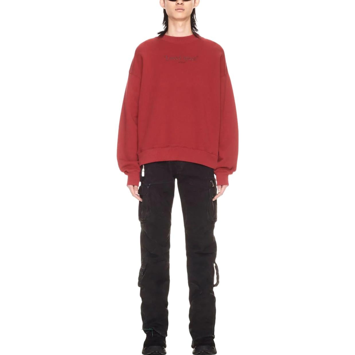 Off-White Give Me Space Sweatshirt 'Red' OMBA054F23FLE0022928 - 2