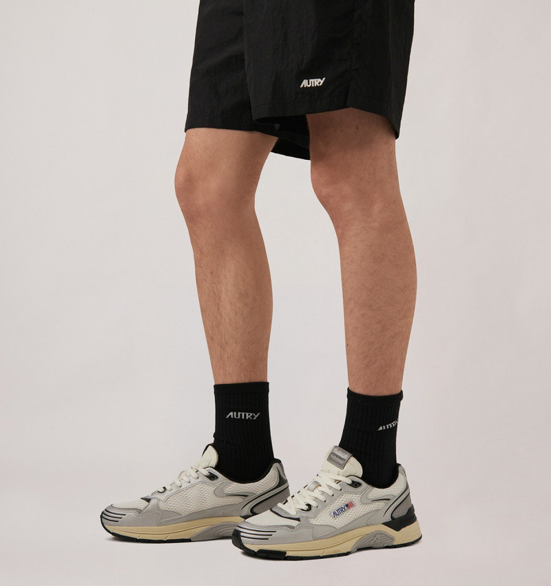 AUTRY HYPERWAY SNEAKERS IN WHITE SILVER AND SPACE SYNTHETIC LEATHER AND MESH outlook