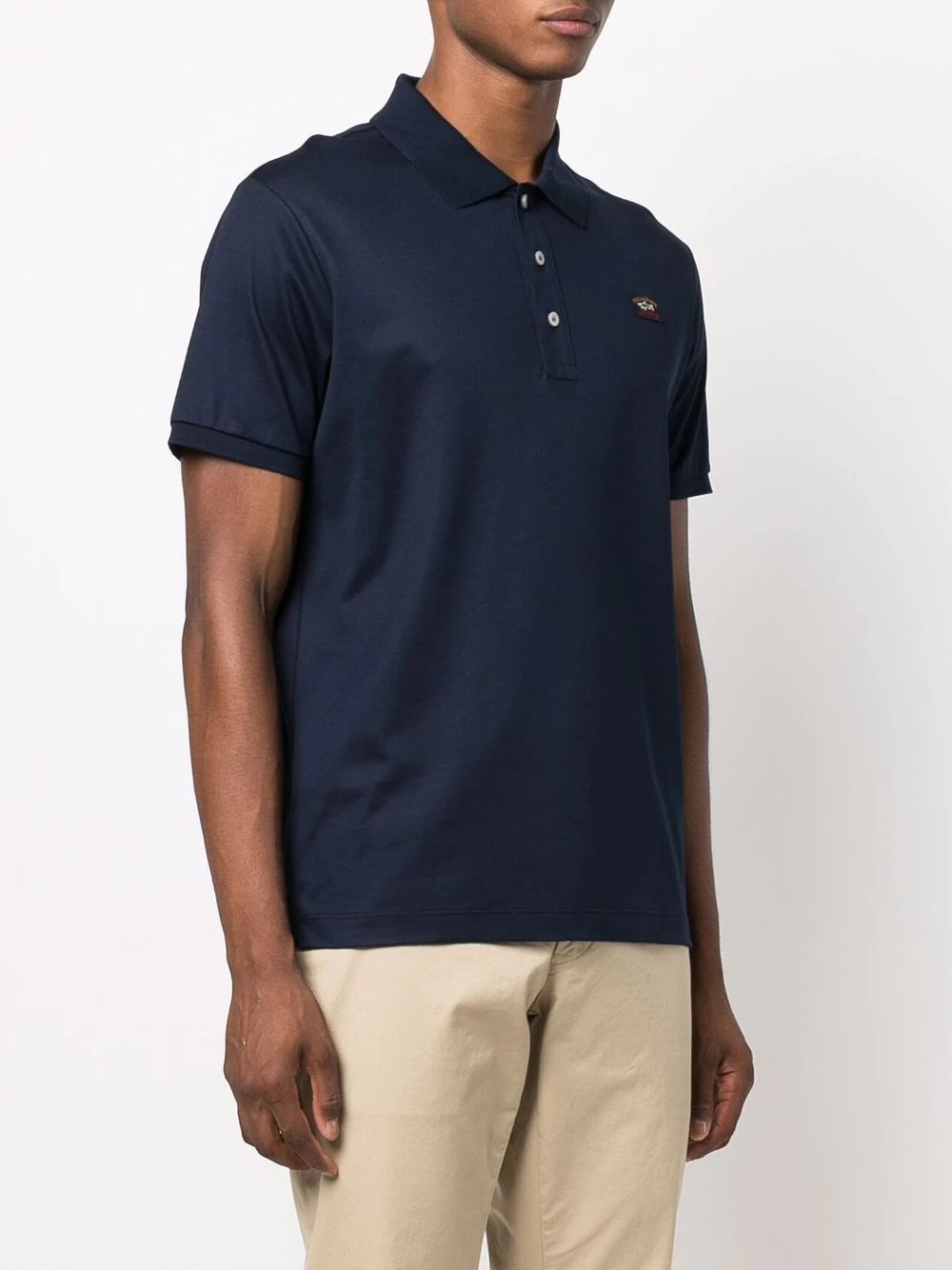 embroidered logo polo shirt - 3