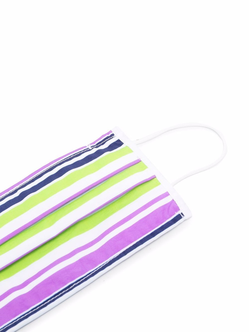 stripe-print face mask 3