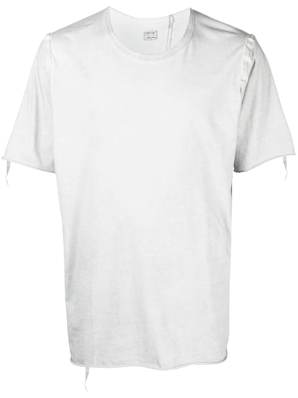 panelled cotton T-shirt - 1