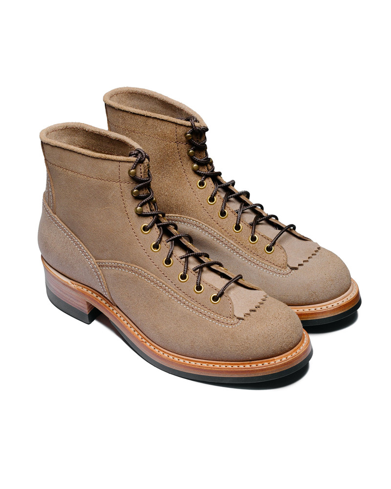 JOHN LOFGREN Donkey Puncher Boots Horween Leather CXL Natural Roughout outlook