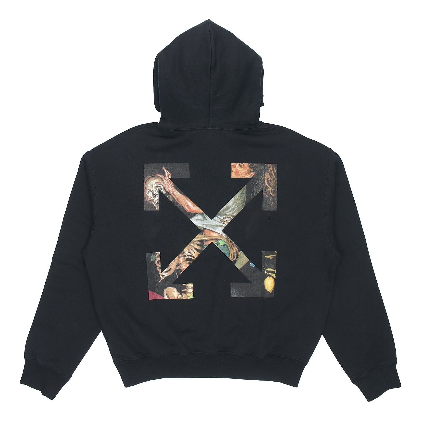 Off-White FW20 Painting Arrow Hooded Sweater Men's Black OMBB037F20FLE0021001 - 2