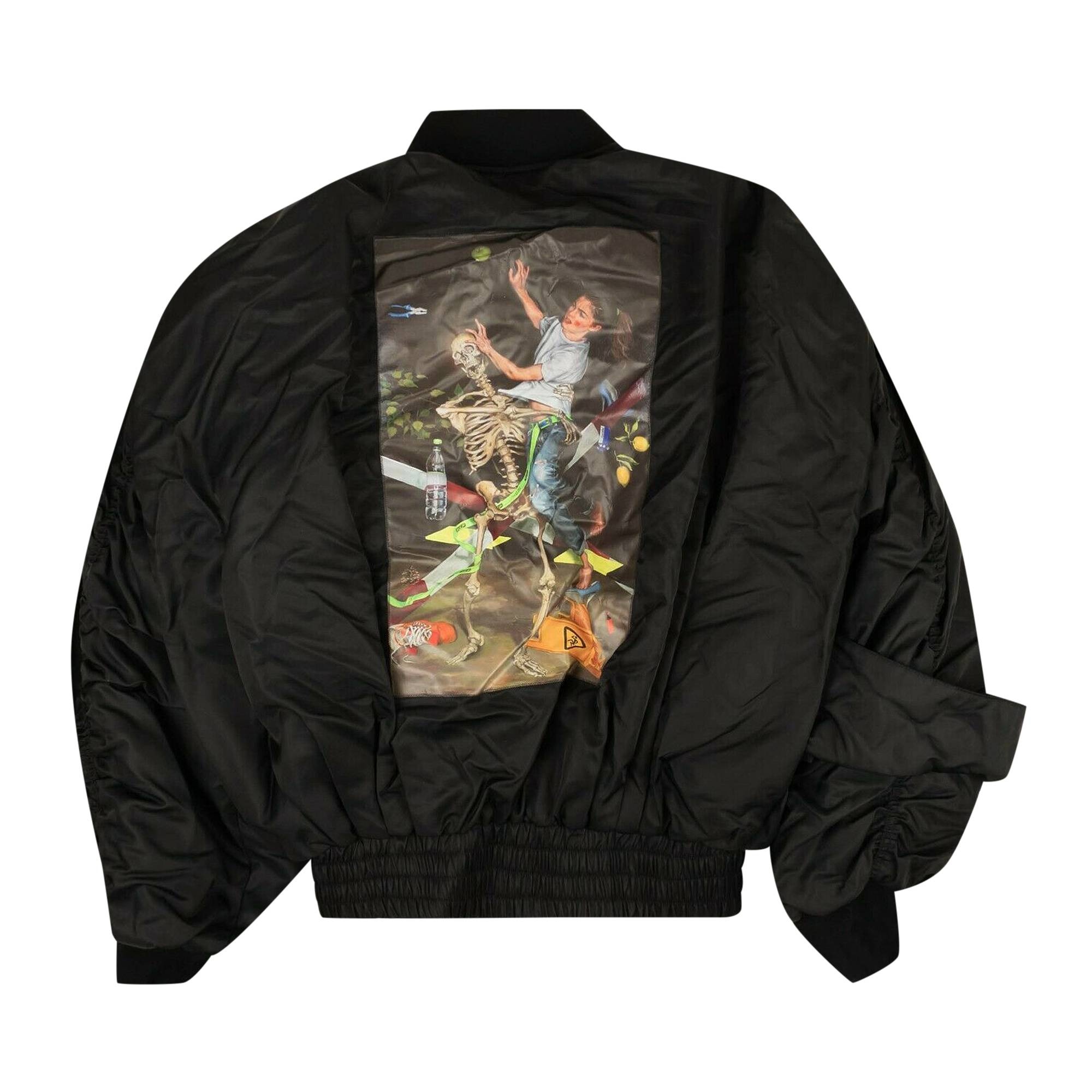 Off-White Pascal Print Pivot Bomber 'Black' - 2