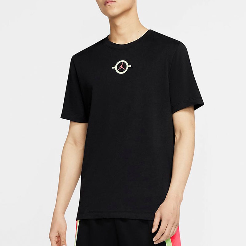 Air Jordan Graffiti Basketball Sports Short Sleeve Black CW7087-010 - 5