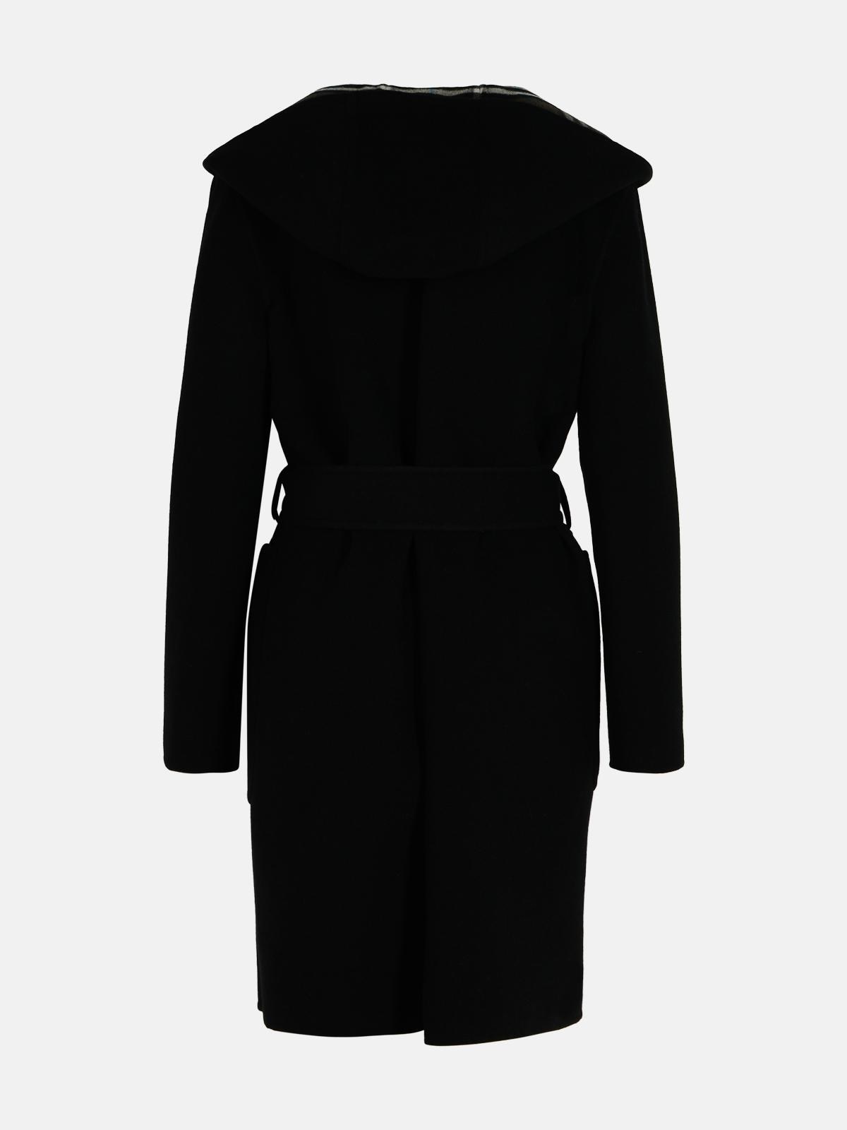 コート Burberry SS25 Black wool reversible coat (8093827 A1189) Reversible Wool Wrap Coat in Black 11/7 update title and Tab