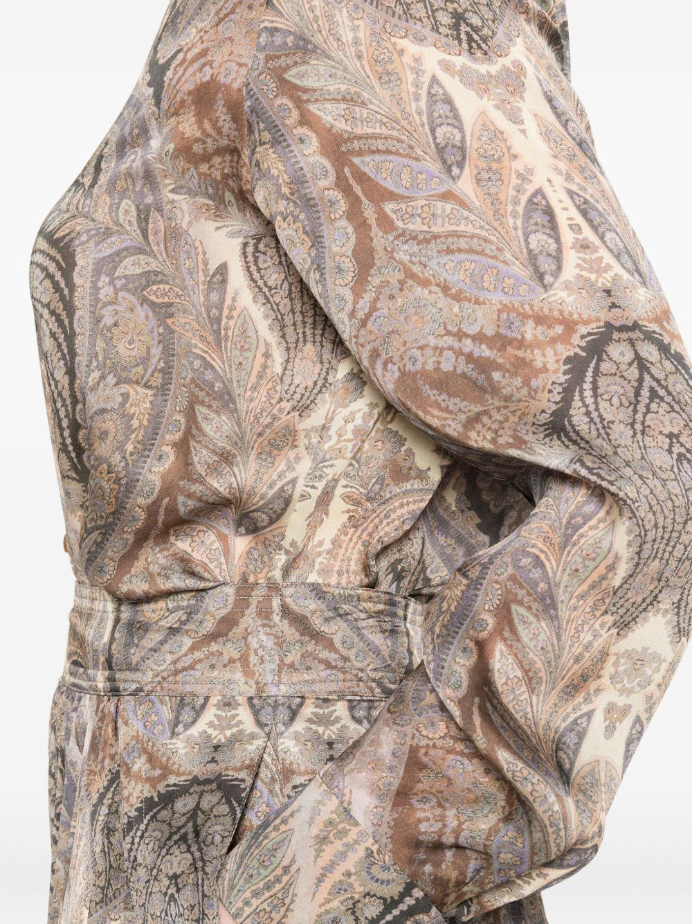 paisley-print front-button shirt - 5