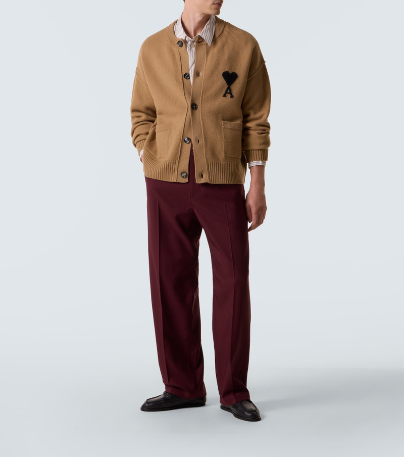 AMI Paris Ami de Cœur virgin wool cardigan outlook
