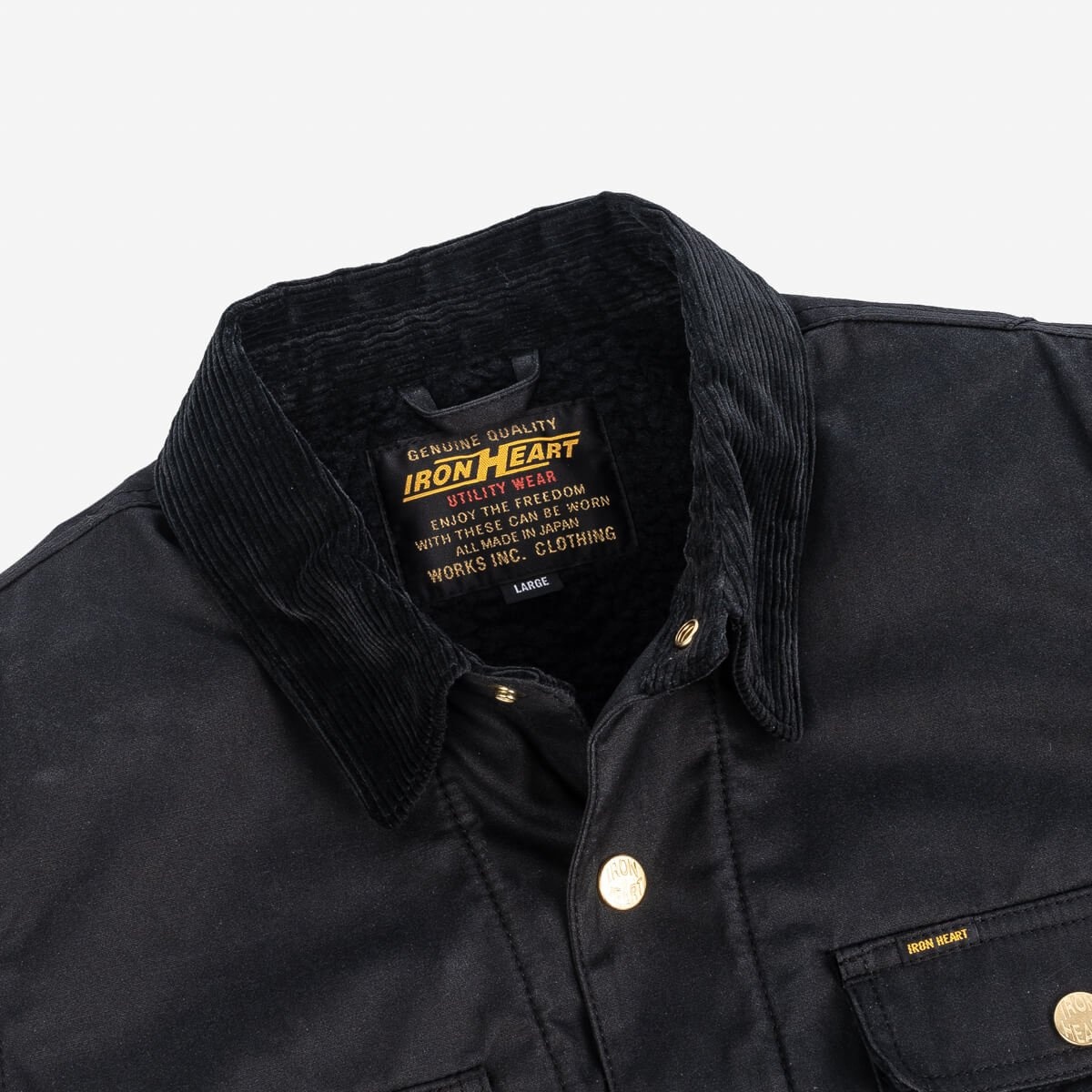 7oz Oiled Cotton Chore Jacket - Black - 9
