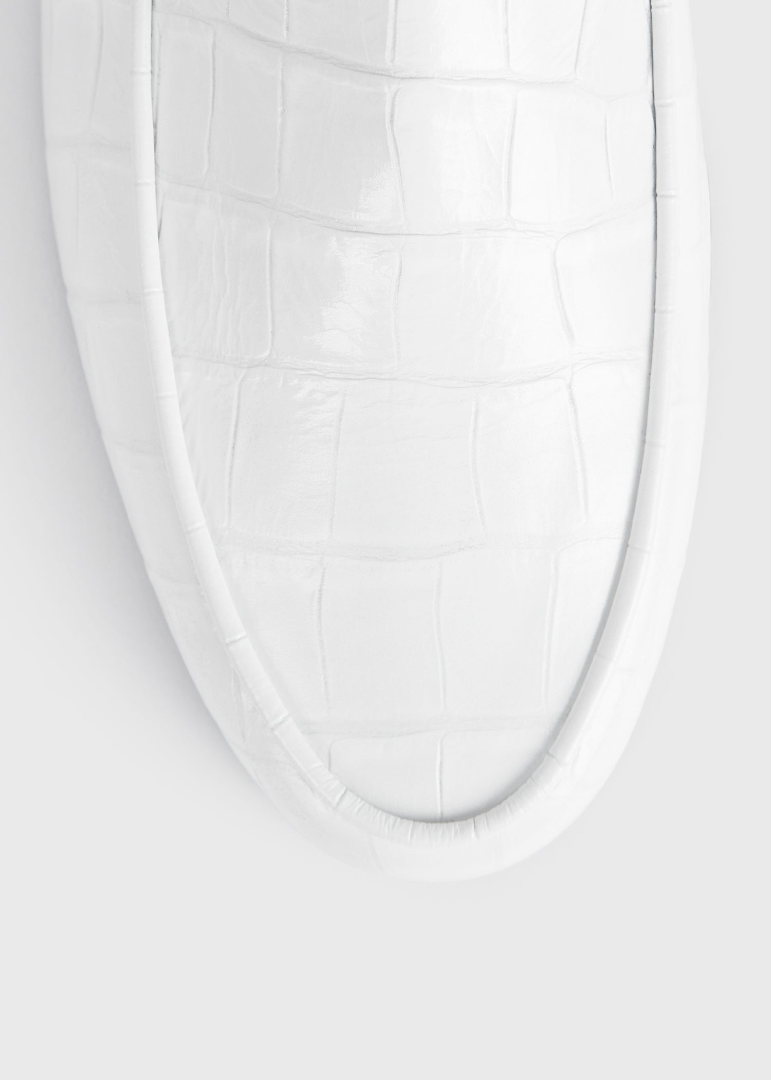 The croco oval loafer white - 6