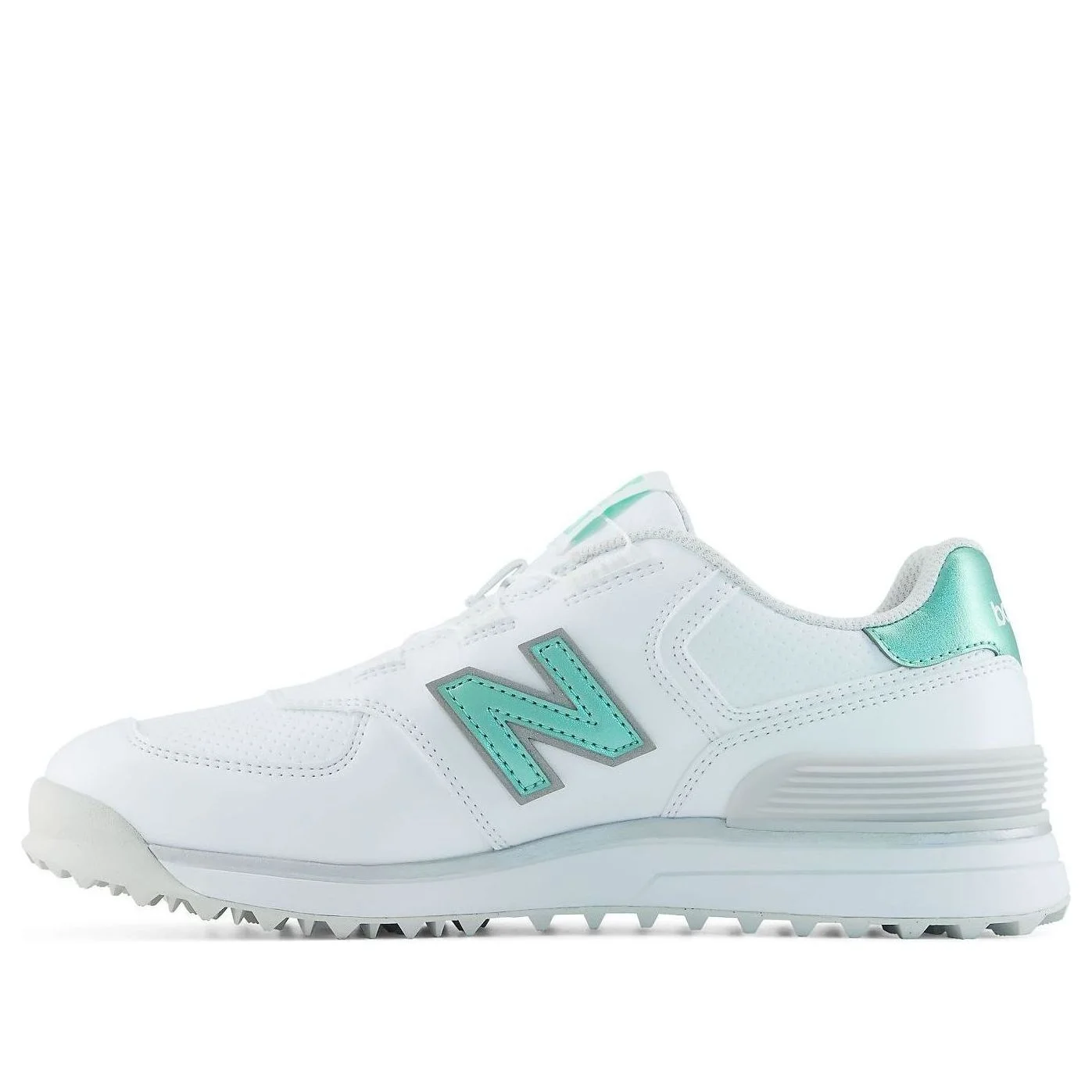 (WMNS) New Balance Golf 574 v4 Boa 'White Bright Mint' W574B8OF - 1