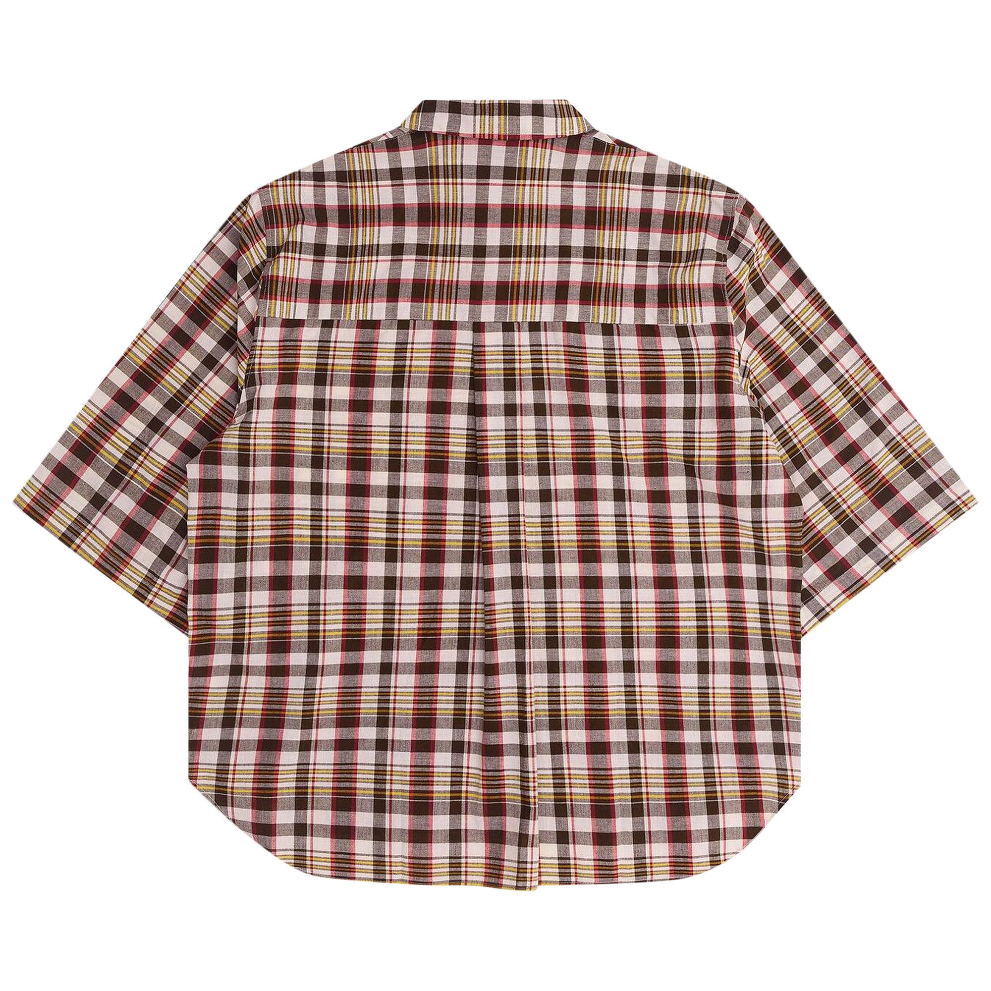 Willy Chavarria Hacienda Short-Sleeve Shirt 'Brown' - 2