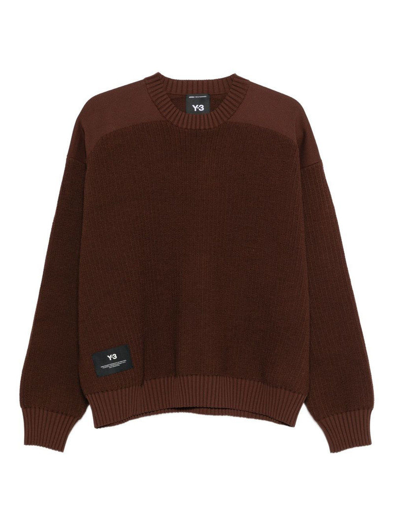 ribbed-knit crew-neck sweater 1
