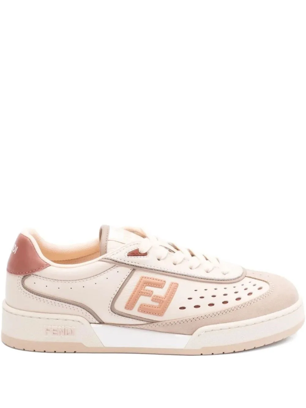 Match leather sneakers - 1