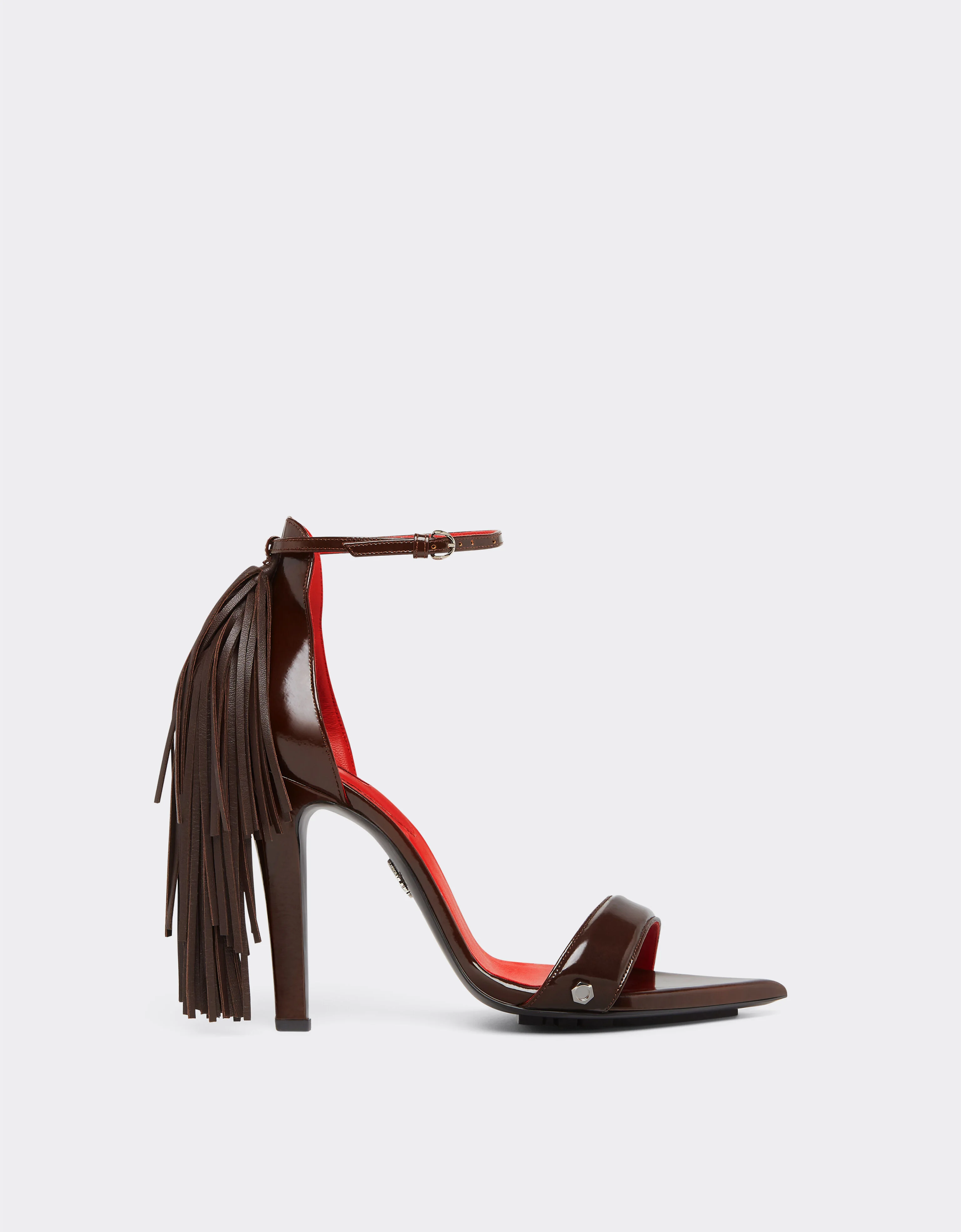 Leather sandals with fringing - 1