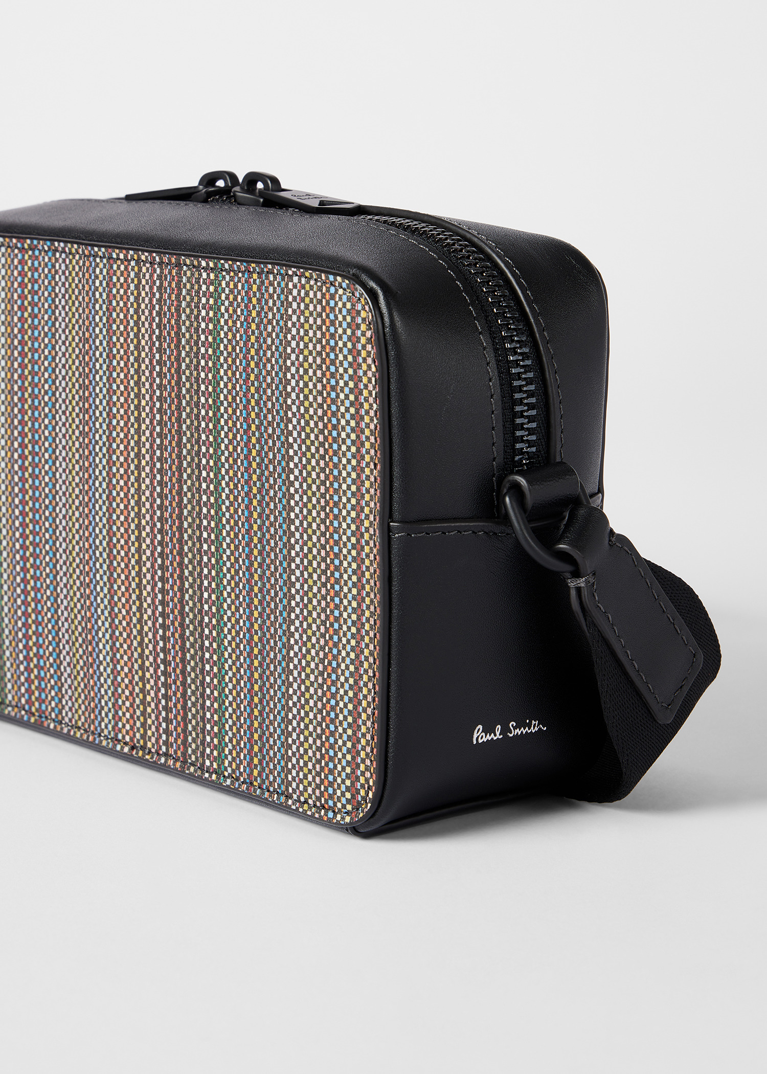 'Signature Stripe' Coated Canvas Cross Body Bag - 3