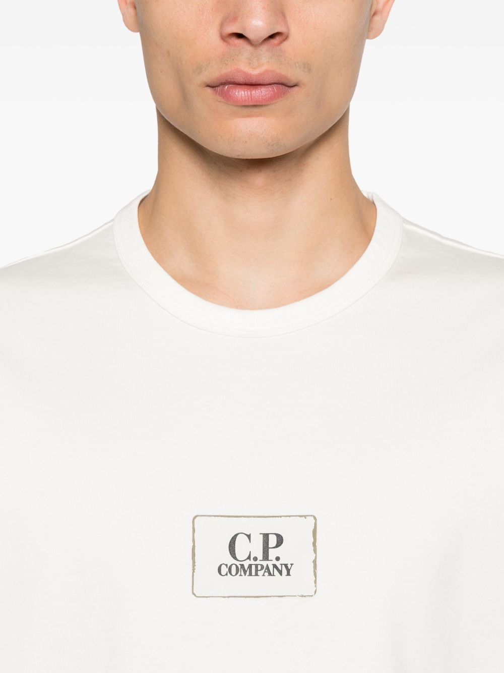logo-print jersey T-shirt - 4