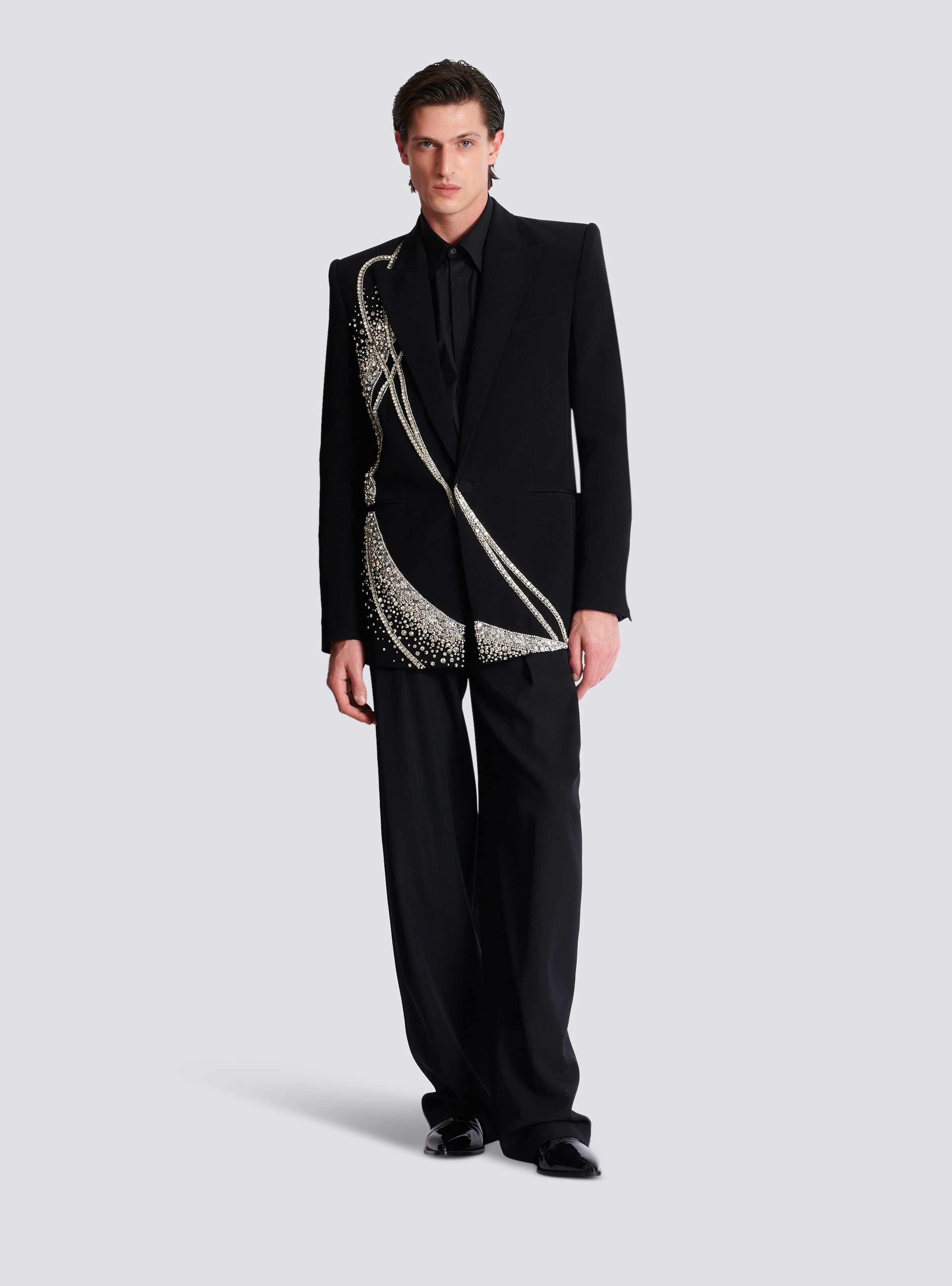 1-button jacket with Galaxy embroidery - 2