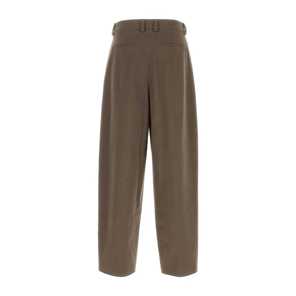 WIDE-LEG MUD STRETCH COTTON PANTS - 2