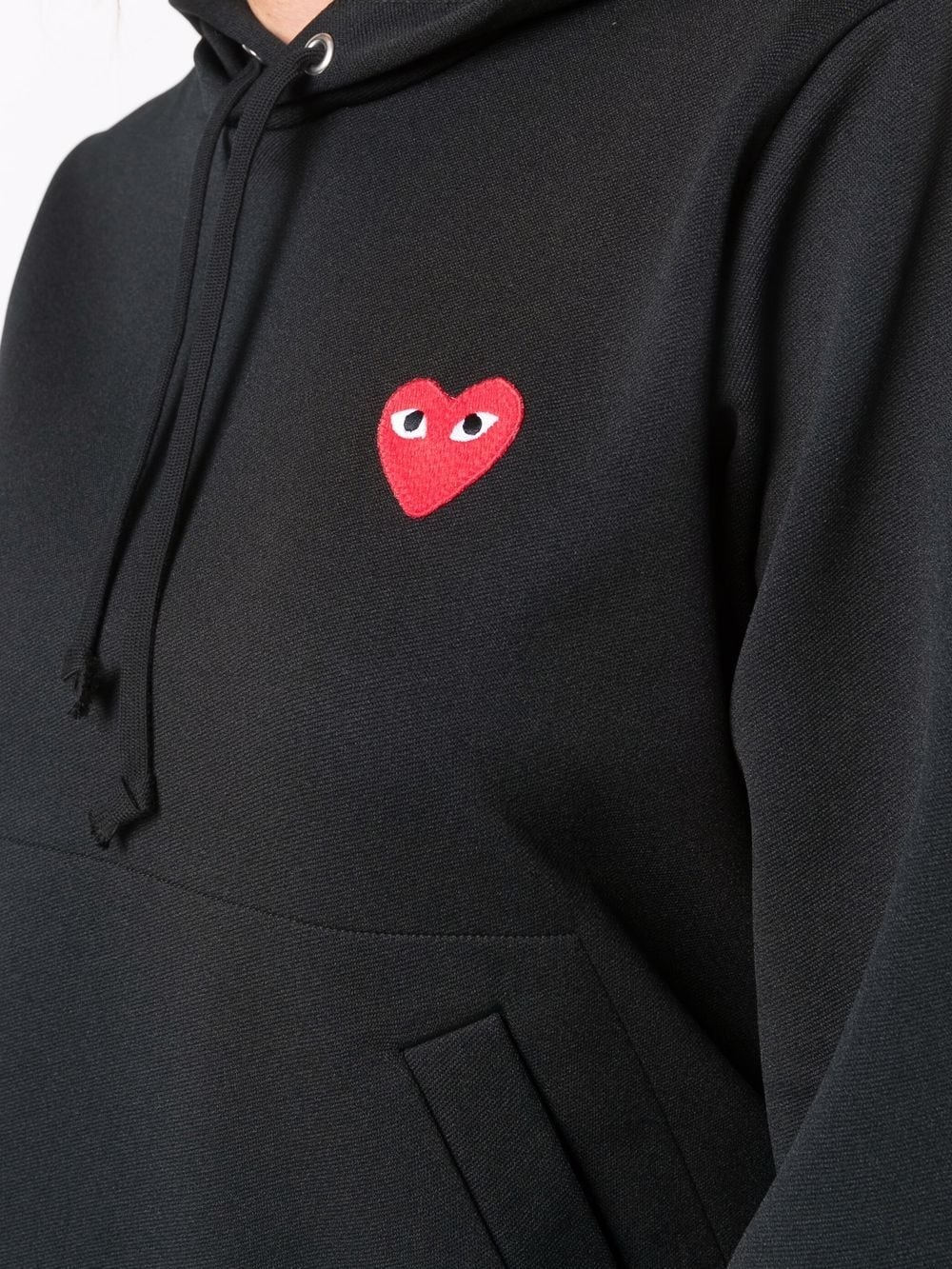 heart-embroidered pullover hoodie - 5