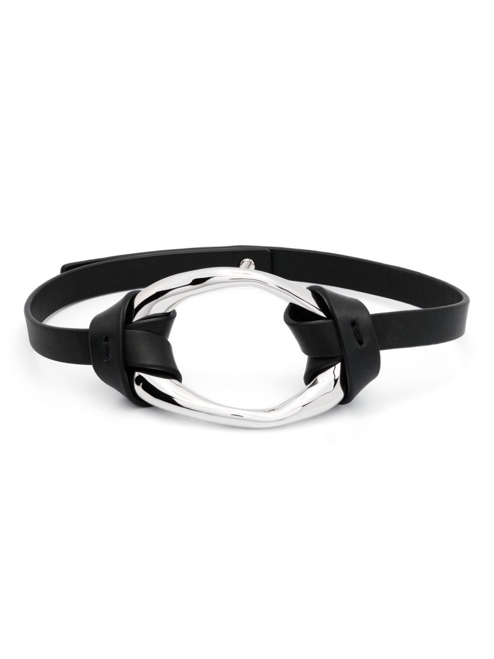 leather choker necklace - 1