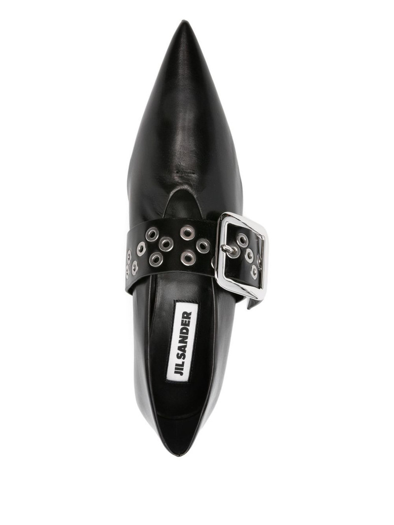 pointed-toe buckle ballet flats 4