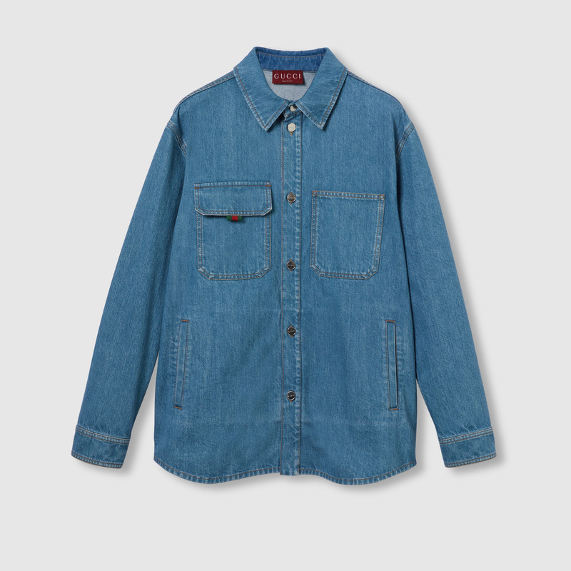 Relaxed fit denim shirt 1