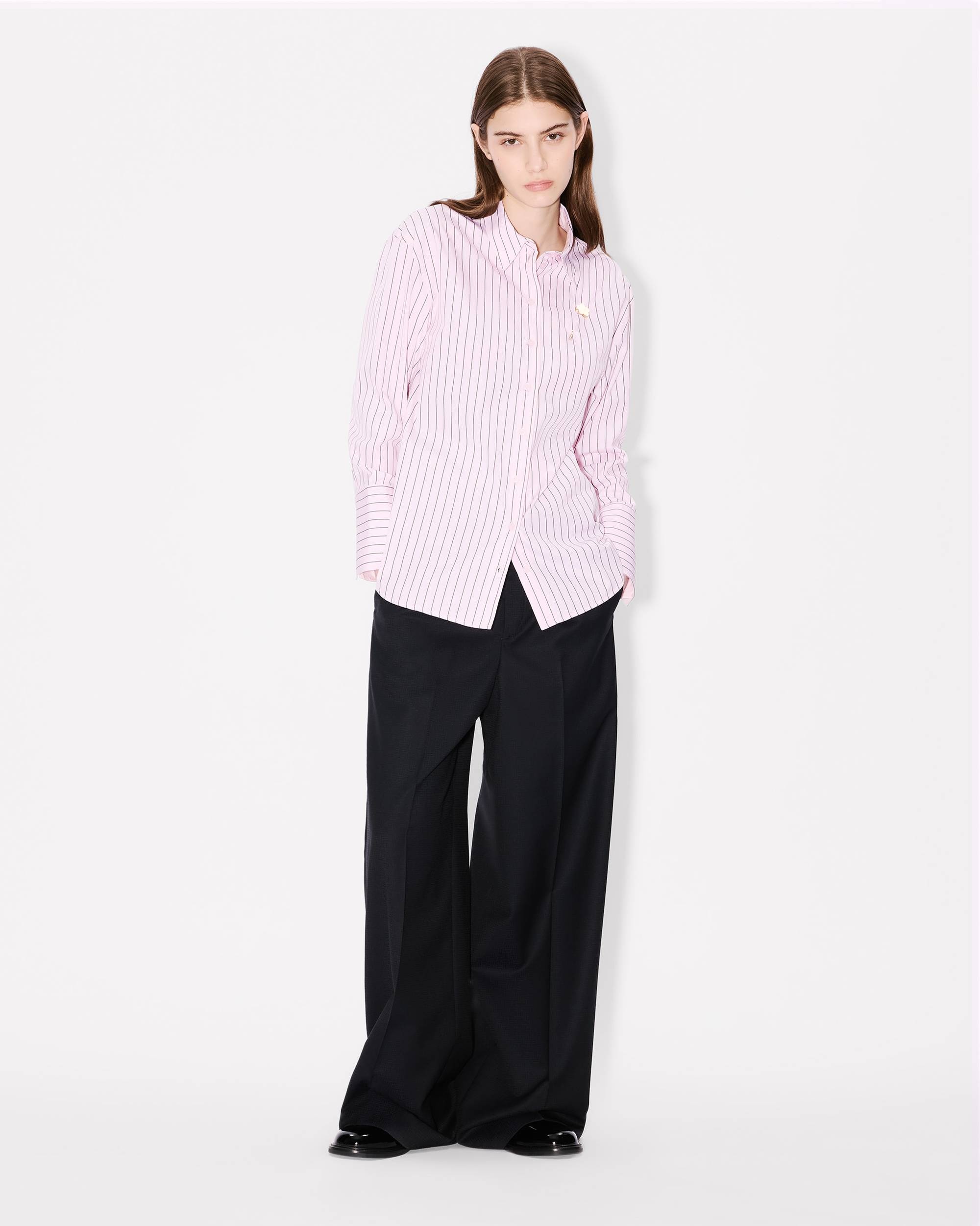'Boke Flower' pin shirt in cotton poplin - 5