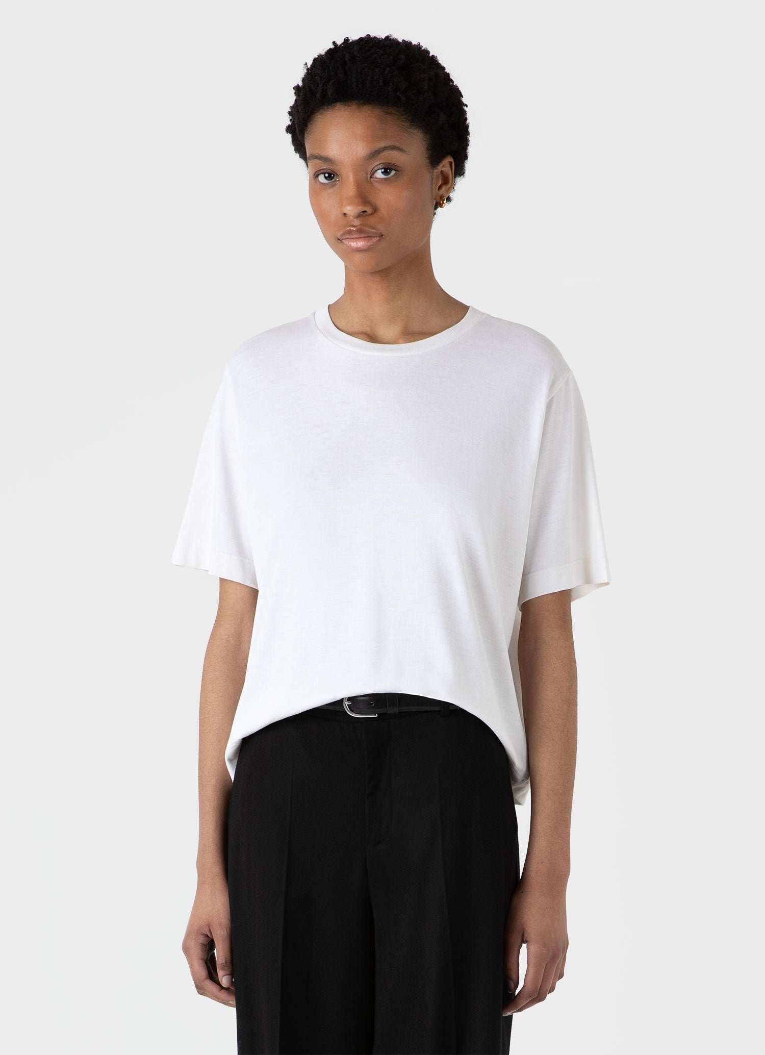 Boxy Silk T‑shirt - 1