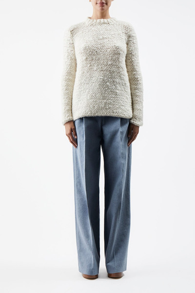GABRIELA HEARST Larenzo Sweater in Ivory Welfat Cashmere outlook