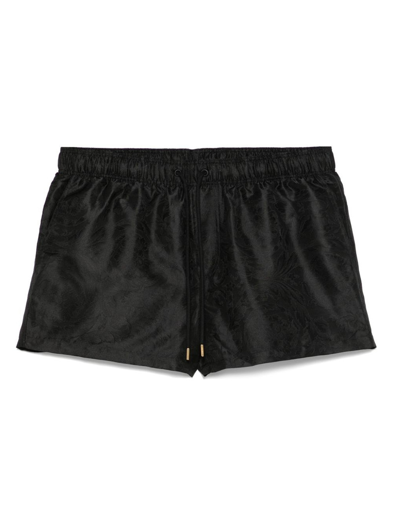 Black Barocco Jacquard 수영 반바지 1
