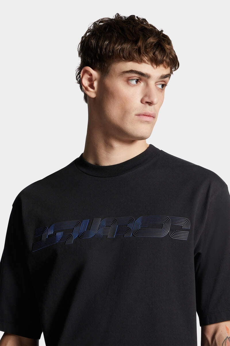LOOSE FIT RAISED PRINT T-SHIRT - 5