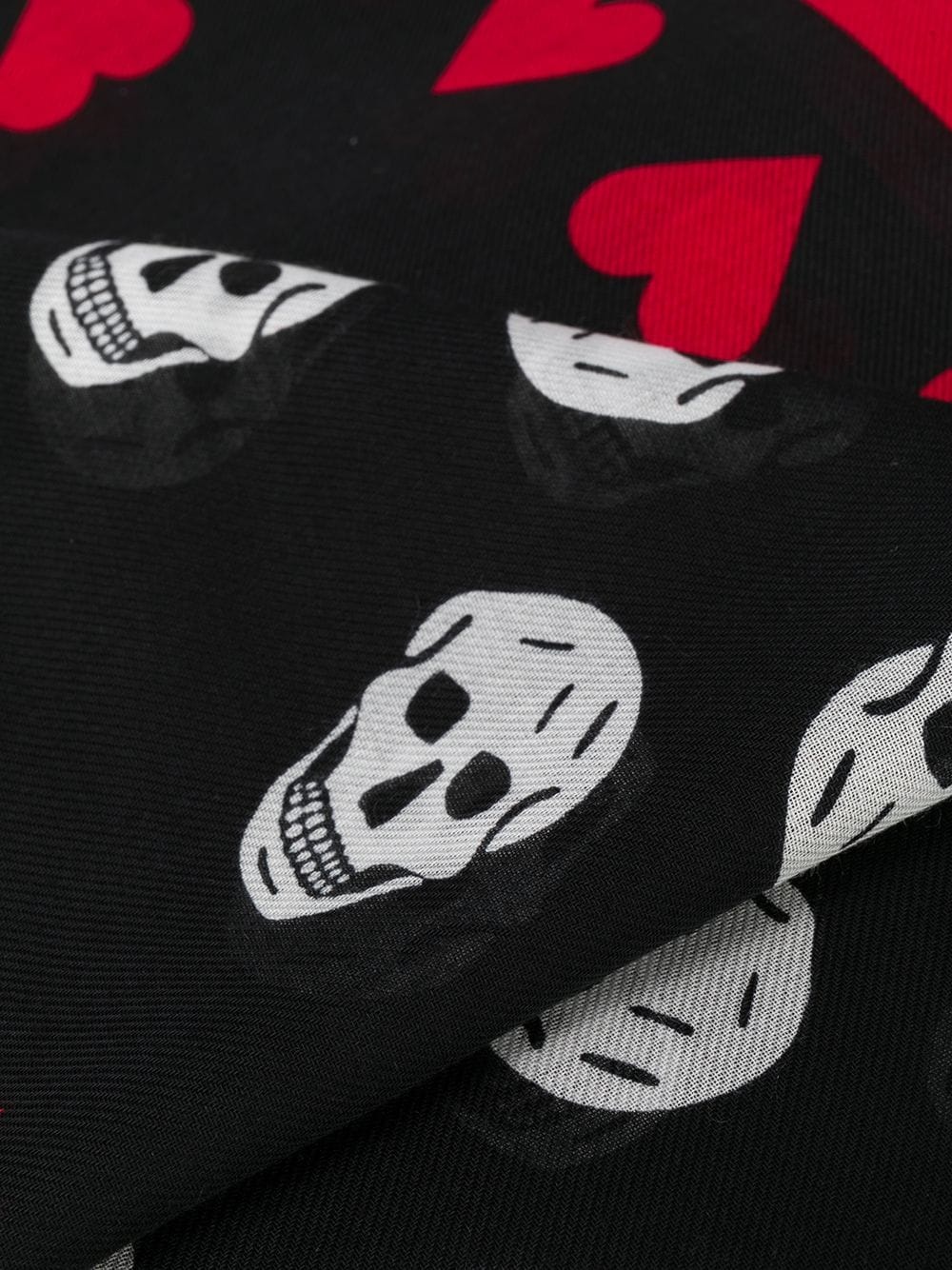 love heart skull scarf - 3