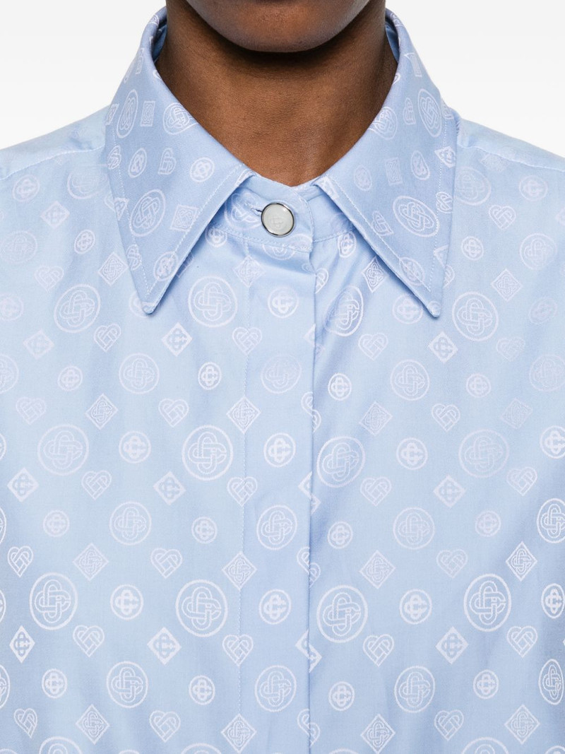 monogram-patterned shirt 5