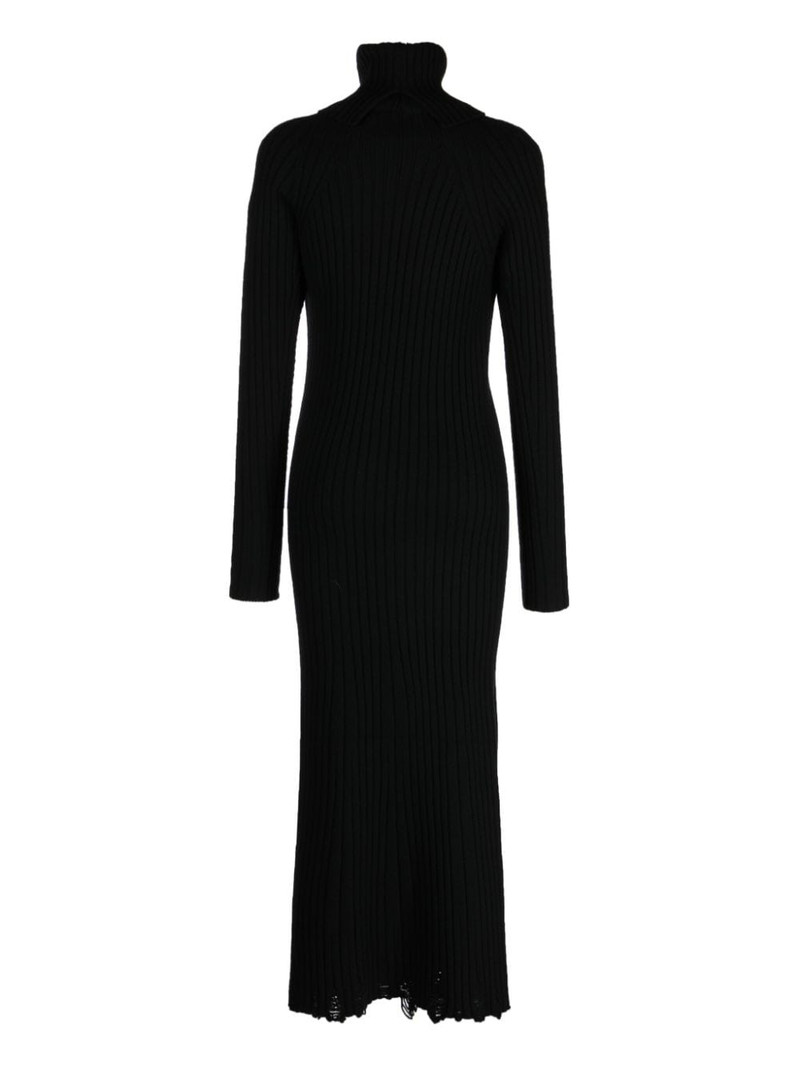 Junya Watanabe ribbed-knit wool maxi dress outlook
