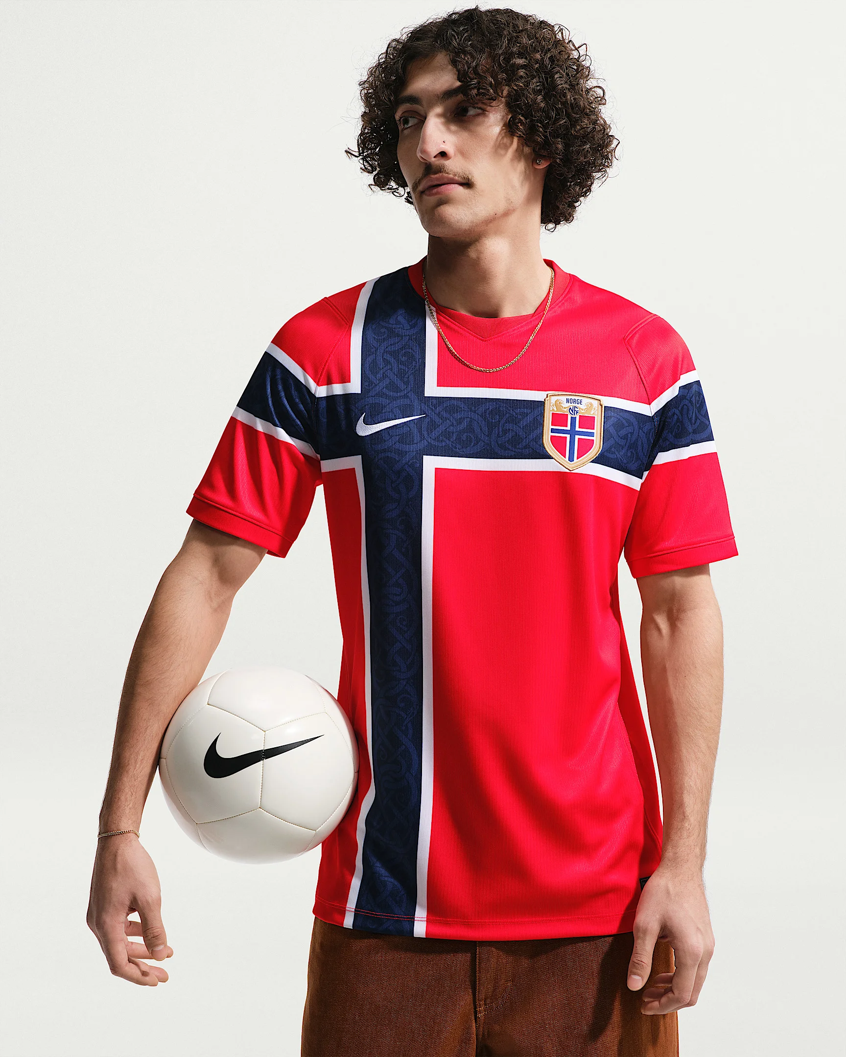 Norway 2026 Stadium Home Men's Nike Dri-FIT Soccer Replica Jersey - 1