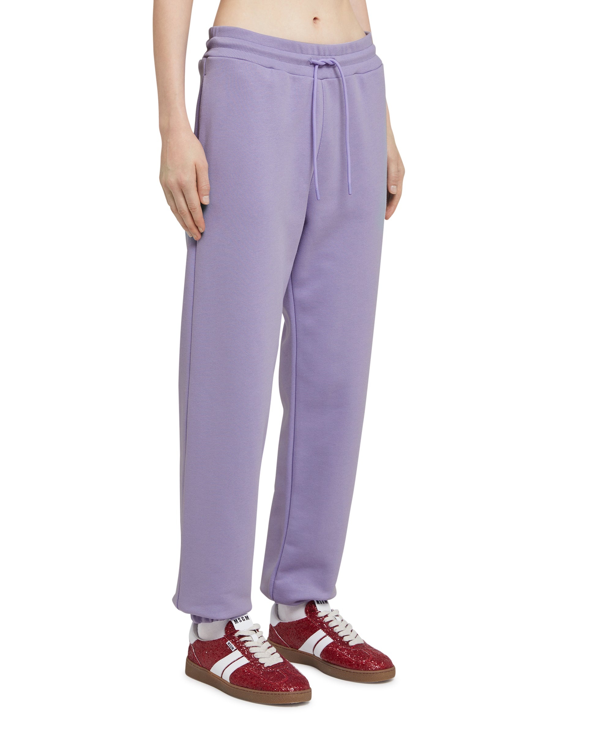 Track pants with high waist and drawstring - 4