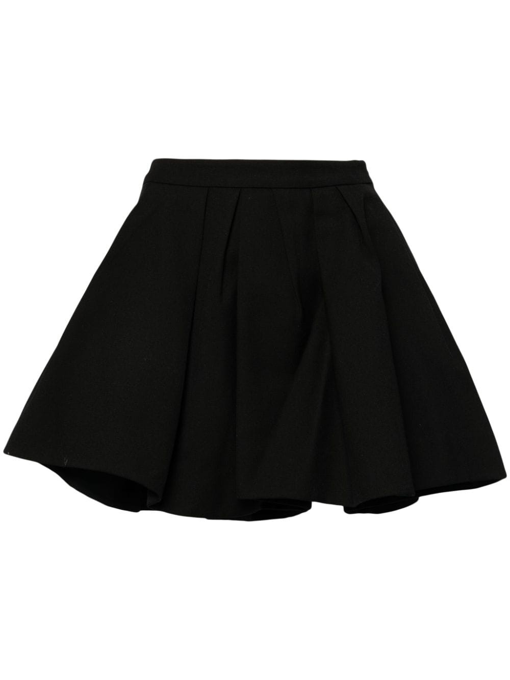 pleat-detail mini skirt - 1