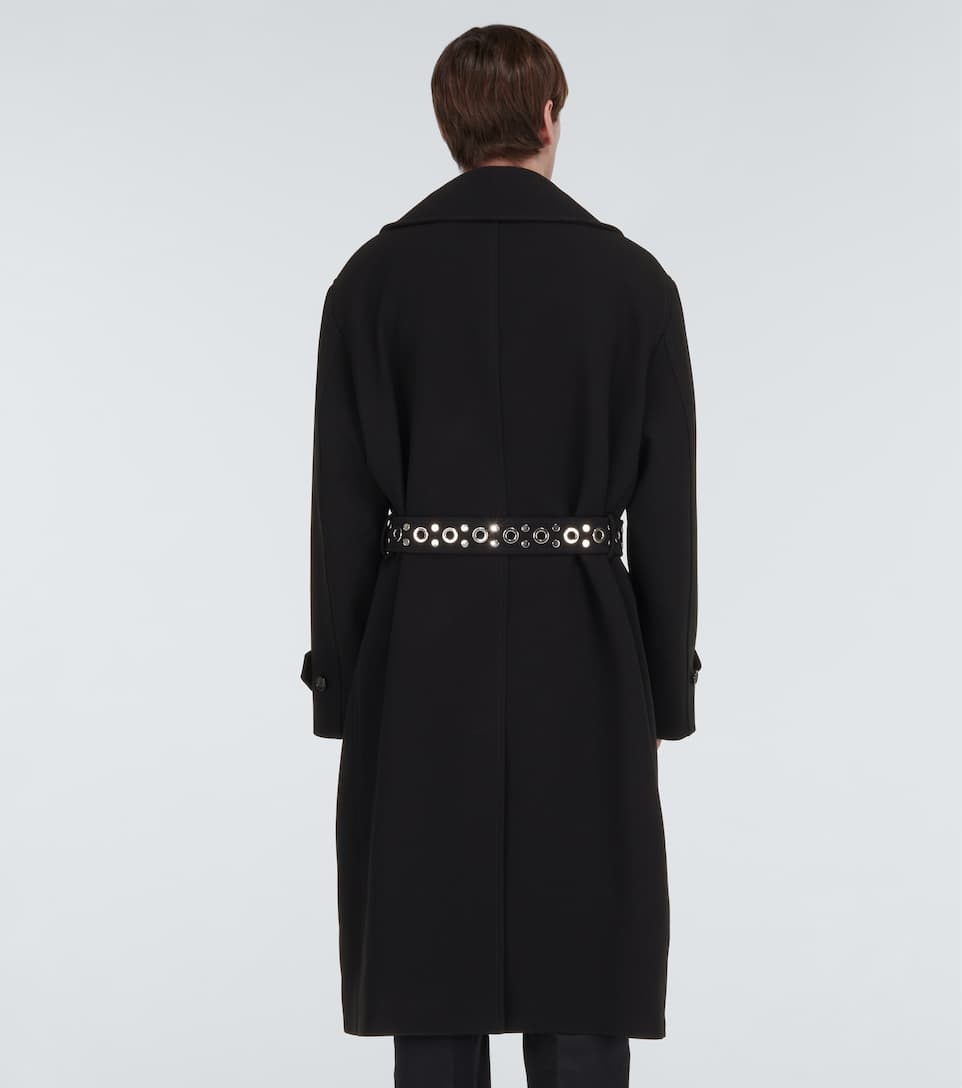Belted double-breasted overcoat - 4