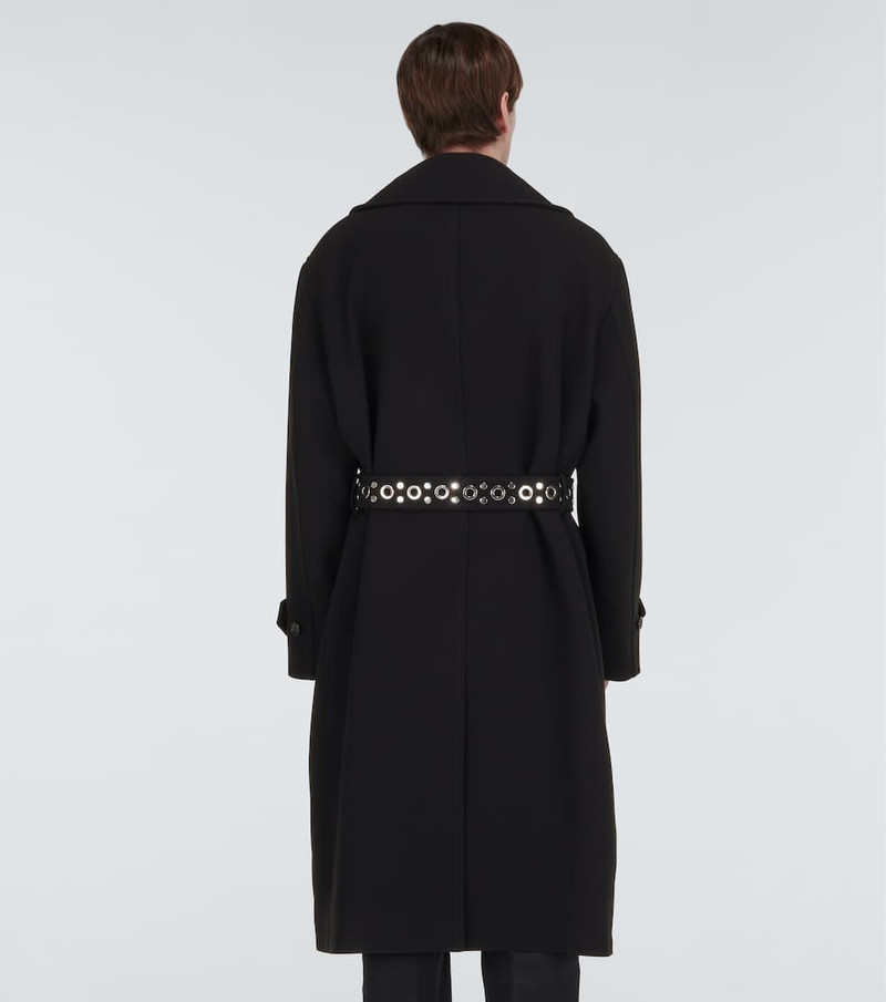 Belted double-breasted overcoat 4