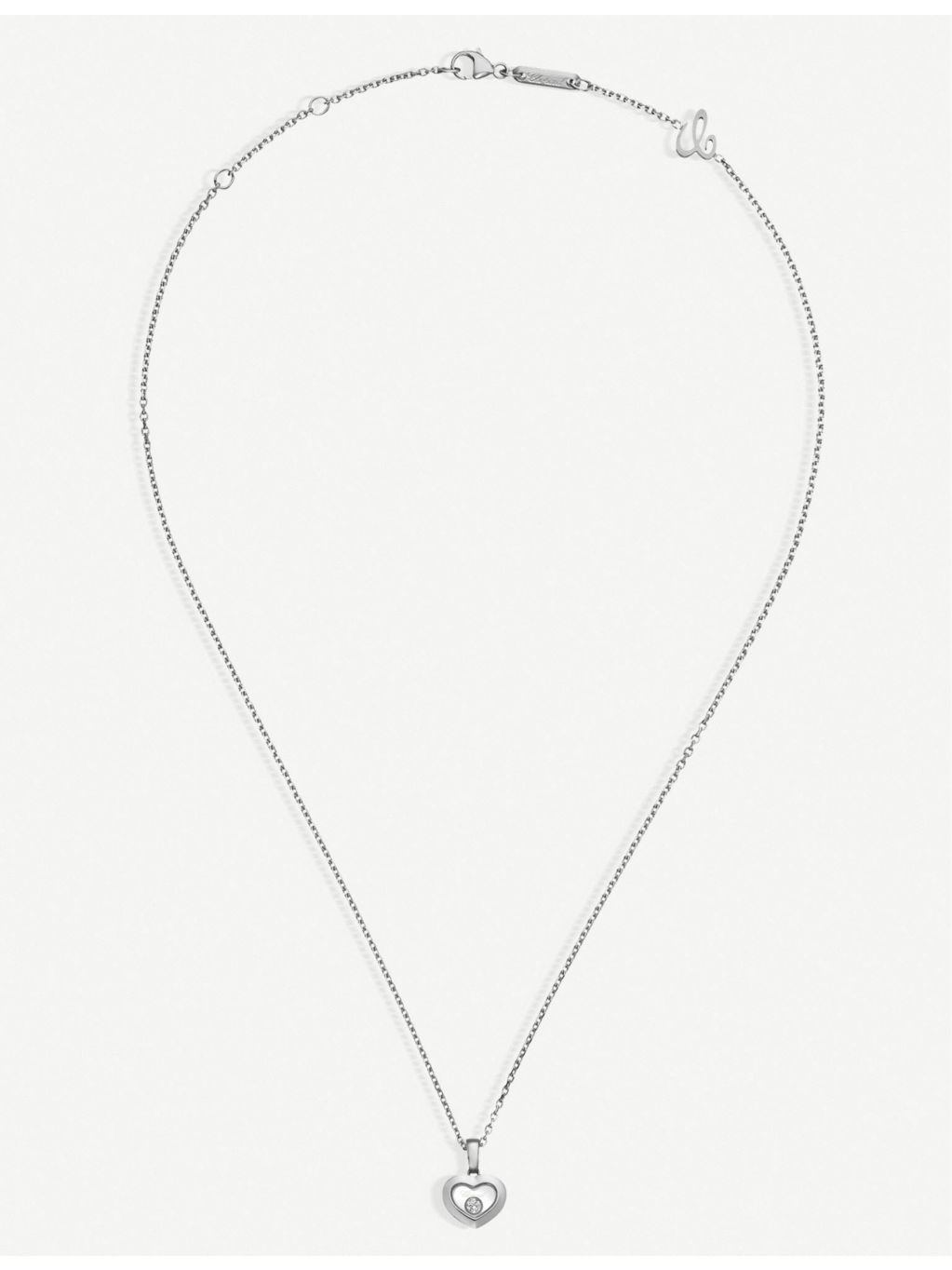 Happy Diamonds Icons 18ct white-gold and diamond pendant - 5