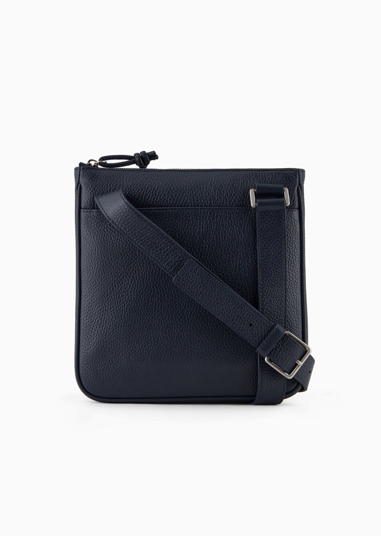 Flat, tumbled leather shoulder bag 3