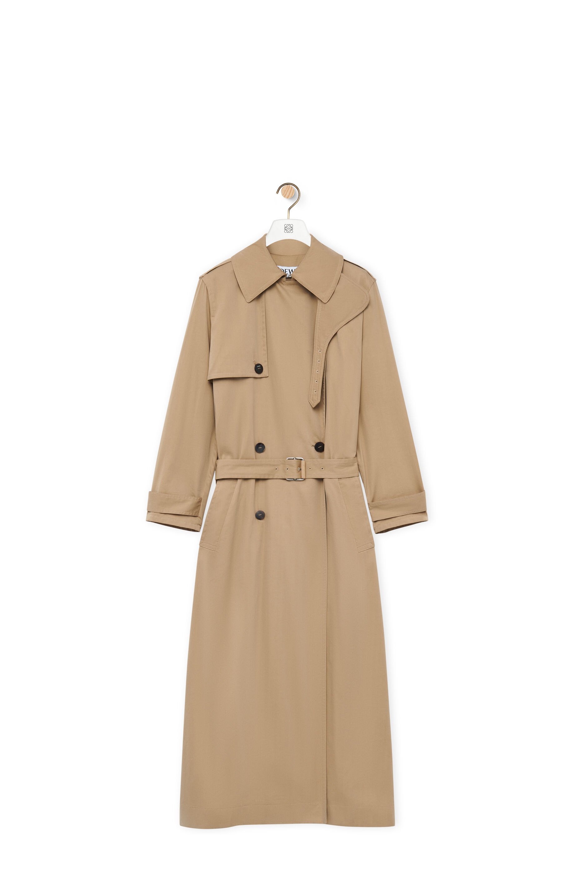 Trench coat in cotton and silk - 1