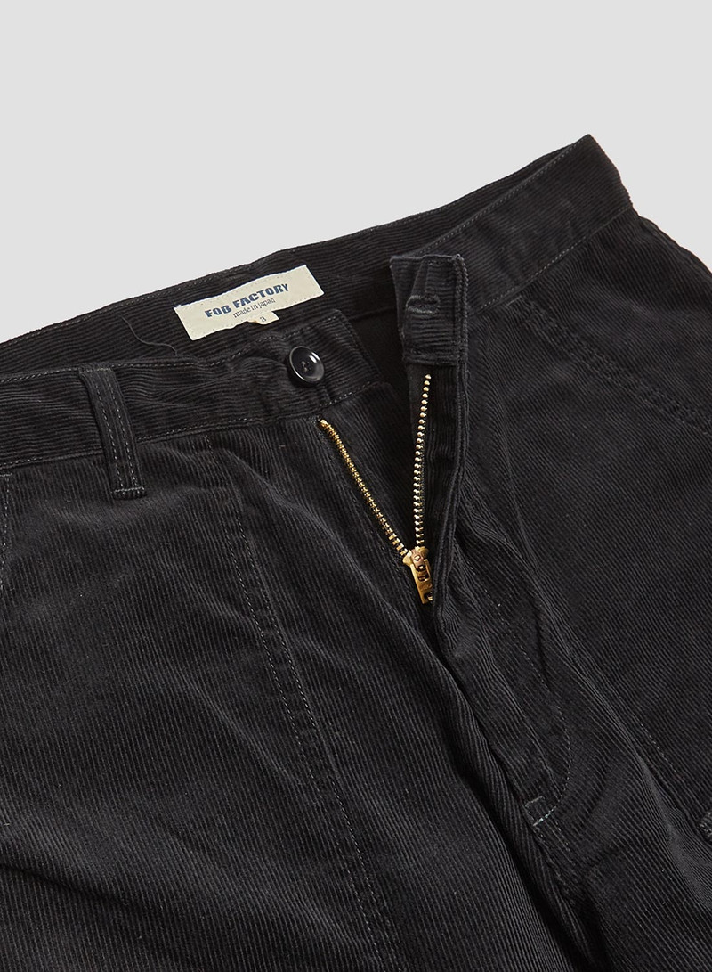 Nigel Cabourn FOB Factory Corduroy Bush Pants Black outlook