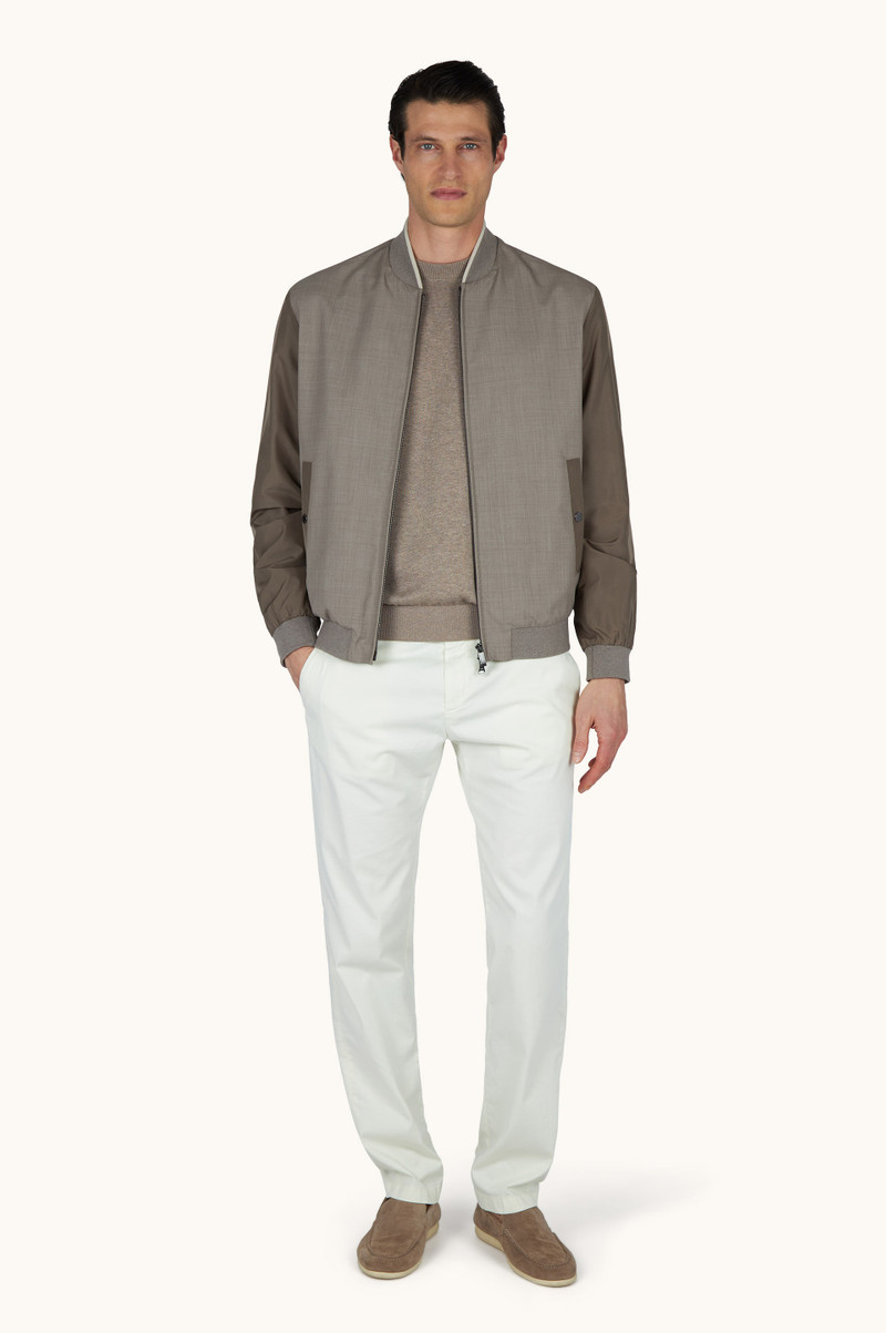 Paul & Shark HYBRID BOMBER IN WOOL AND SILK outlook