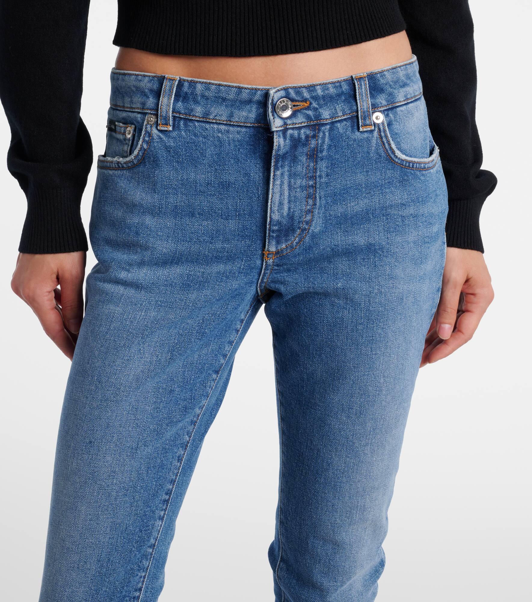 Mid-rise skinny jeans - 4