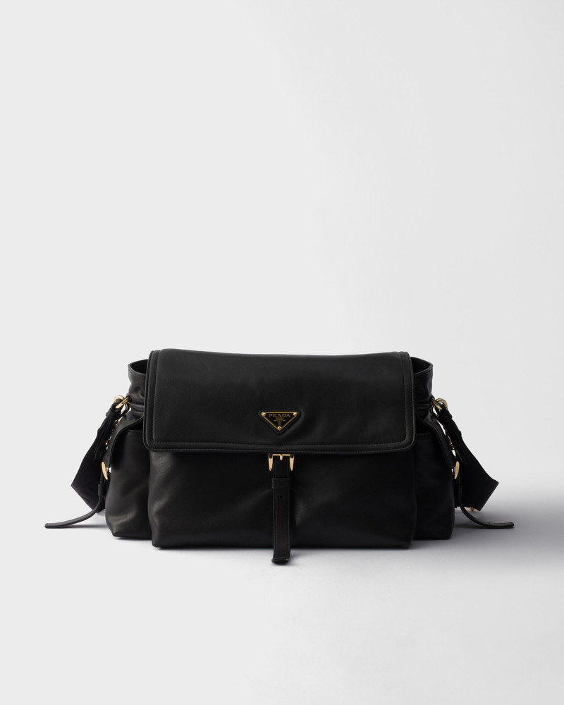 Prada Explore large nappa leather shoulder bag with flap 1