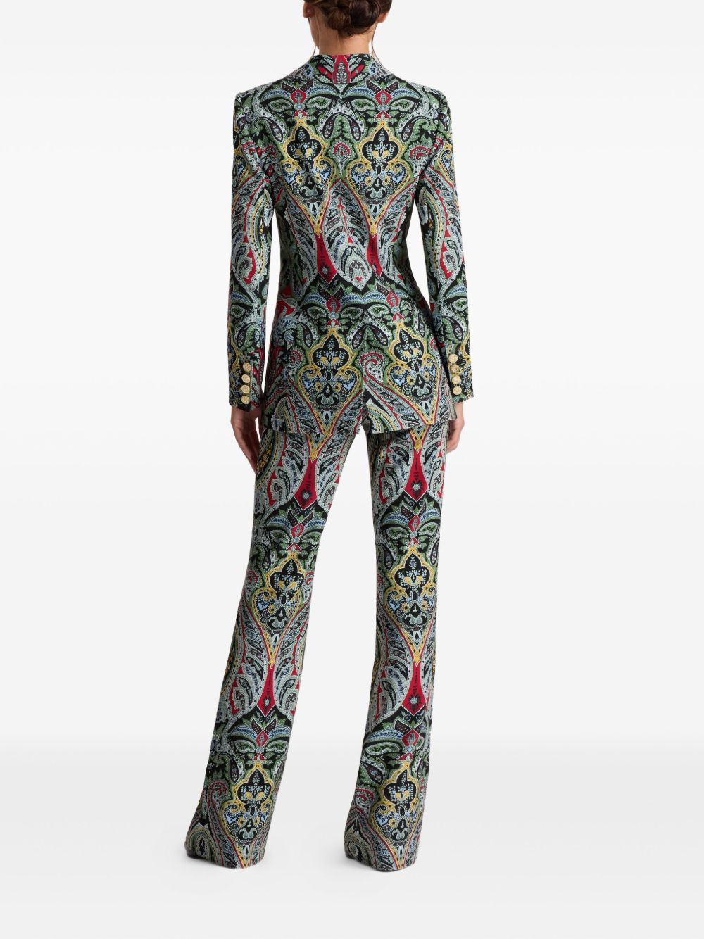 paisley-pattern blazer - 4