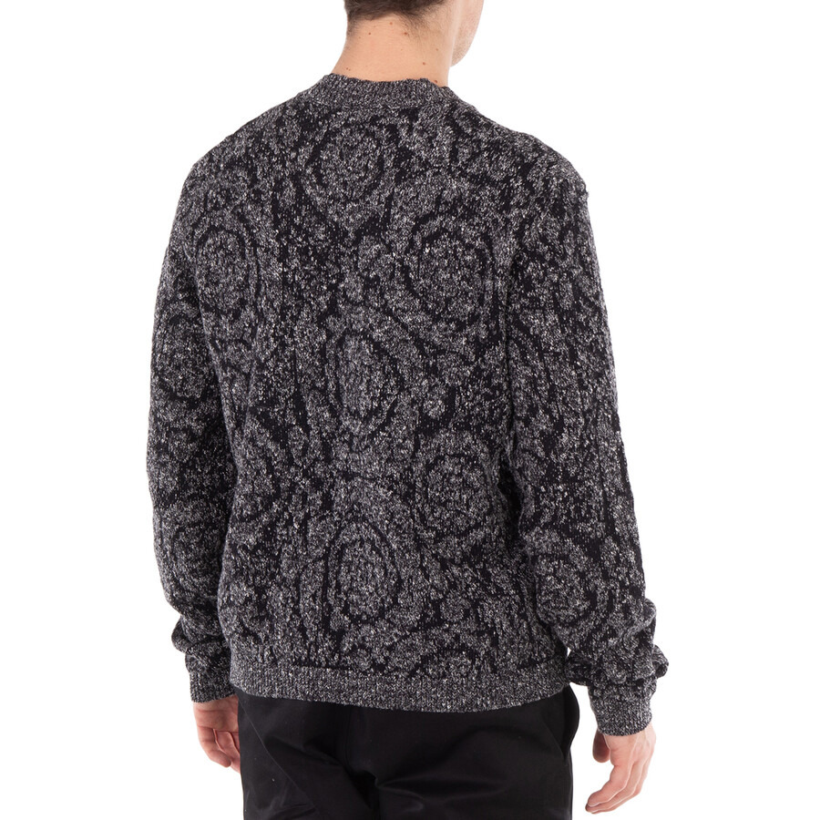 Versace Cable-Knit Barocco Sweater - 6