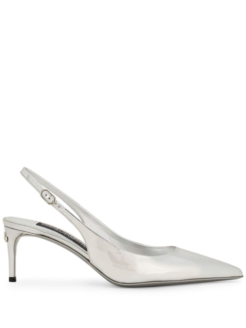 60mm calfskin slingback pumps - 1